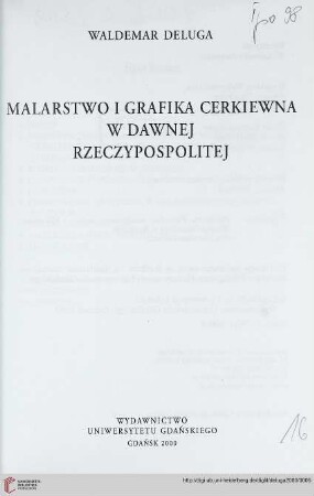 Malarstwo i grafika cerkiewna w dawnej Rzeczypospolitej