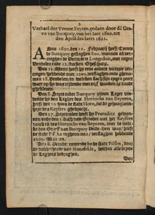 2-8, Verhael der Vrome Feyten, ...