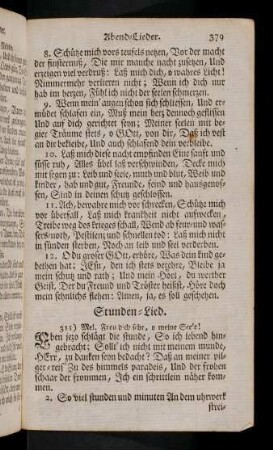 379-381, Stunden-Lied (311)