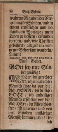 Buß-Gebet