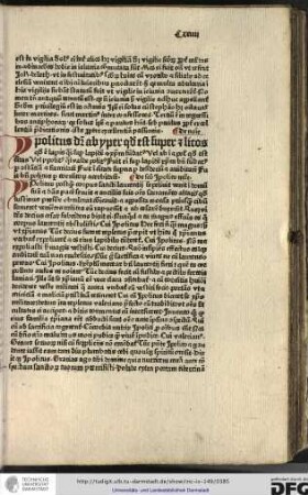 De nomine. Ypolitus dicitur ab yper quod est super et litos quod est lapis quasi super lapidem...
