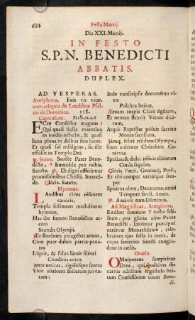 684-712, In Festo S.P.N. Benedicti abbatis.