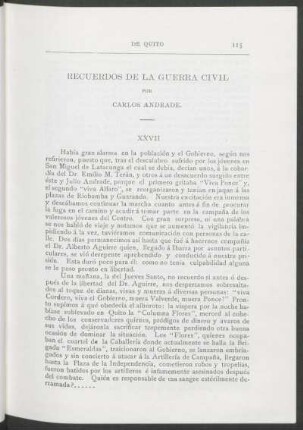 Recuerdos de la guerra civil : XXVII - XXXII