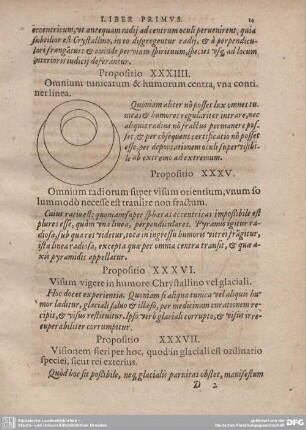 Propositio XXXVII. Visionem fieri per hoc, quod in glaciali est ordinatio speciei, sicut rei exterius.
