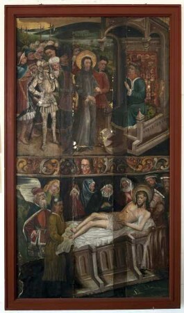 Spätgotischer Altarflügel mit Szenen aus der Passion Christi