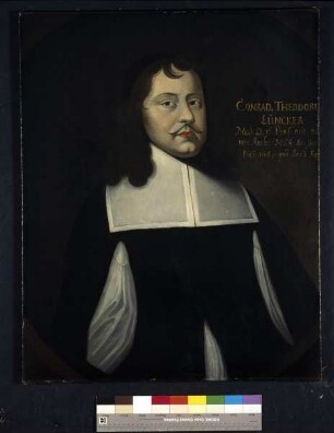 Bildnis des Conrad Dietrich Lüncker, 1653-1660 Professor der Medizin in Marburg (1622-1660)