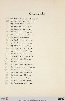 Orientteppiche (Nr. 1063-1195)