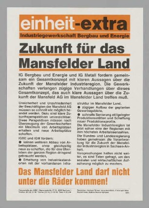 "Zukunft für das Mansfelder Land"