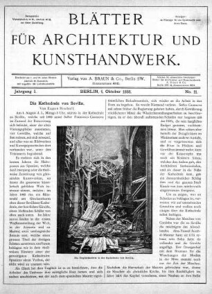No. 11, 1. Oktober 1888