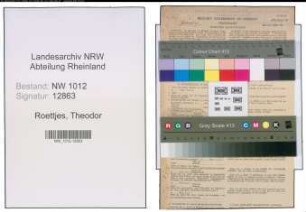 Entnazifizierung Theodor Roettjes , geb. 10.05.1904 (Einzelhandel)