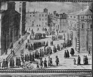 Das Fest der Huldigungen auf der Piazza della Signoria