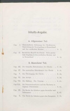 Inhalts-Angabe.