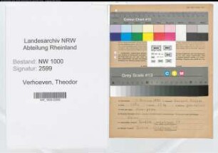 Entnazifizierung Theodor Verhoeven, geb. 01.01.1891 (Schreinermeister)