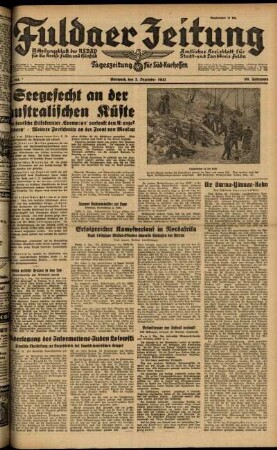 Ausgabe vom Mittwoch, den 03. Dezember 1941.