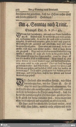 Am 4. Sonntag nach Trinit. Evangel. Luc. 6. v. 36-42