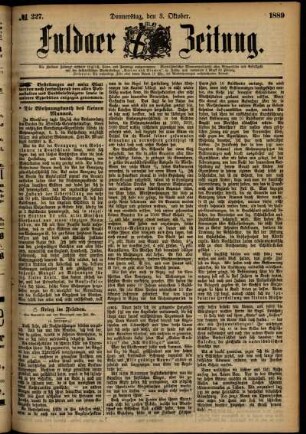 Ausgabe vom Donnerstag, den 03. Oktober 1889.