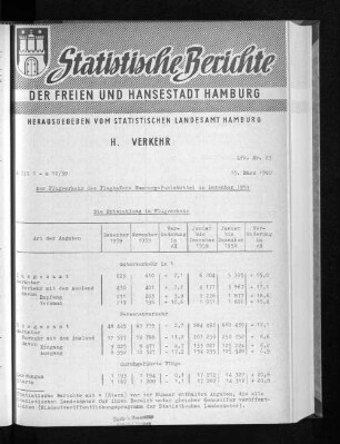 Der Flugverkehr des Flughafens Hamburg-Fuhlsbüttel im Dezember 1959 : Lfd. Nr. 23