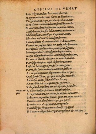 De venatione libri IV