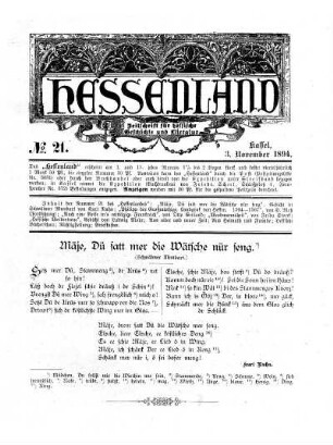 No. 21, 3. November 1894