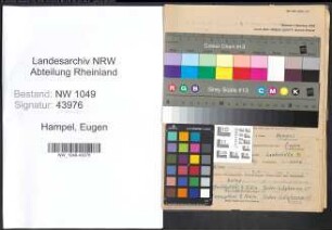 Entnazifizierung Eugen Hampel , geb. 14.06.1922 (Landwirt)