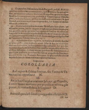 Sequentia Corollaria.