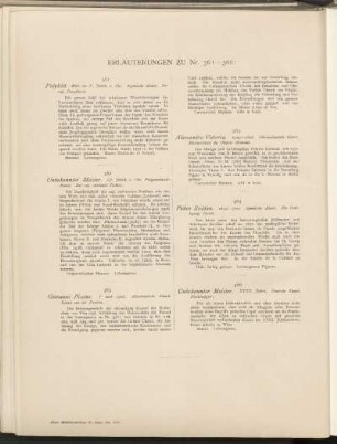 Erläuterungen zu Nr. 361 - 366: