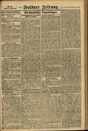 Zweite Ausgabe vom Sonntag, den 14. Oktober 1923.