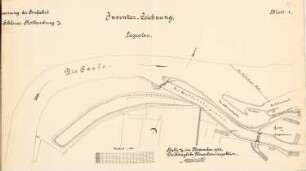 Schleuse, Rothenburg: Lageplan 1:1000