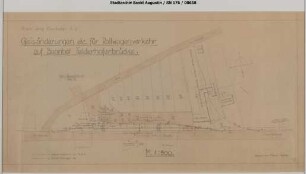 Felderhoferbrücke, Bahnhof: Veränderung der Gleisanlage für Rollwagenverkehr