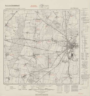 4372 Ostrowo, Topographische Karte 1:25000 (4cm - Karte)