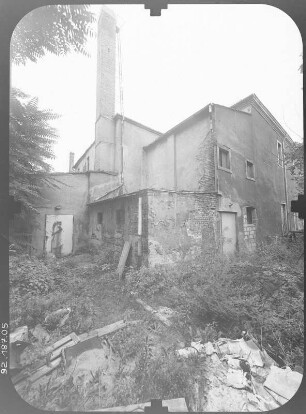 Dresden-Neustadt, Königsbrücker Straße 76. Gaststätte "Aktiv" (Ehem. Deutsche Reichskrone, Damm's Etablissement, Reichsadler, Reichsbanner; 1869, Erweiterung 1873). Hofansicht