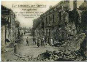 Zerstörungen im von Deutschen eroberten Gorlice