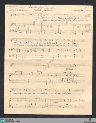Das Fleißige Sternlein - Mus. Hs. 1394,31 : V, pf; E|b