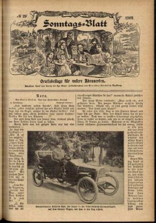 Ausgabe vom Sonntag, den 18. Juli 1909.