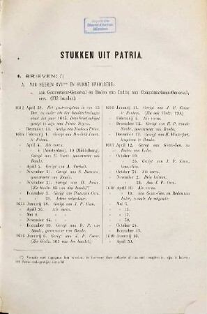 Inventaris van's lands archief te Batavia (1602 - 1816) : Zamengesteld en uitgegeven op last van de Nederlandsch-Indische regeering door J. A. van der Chijs