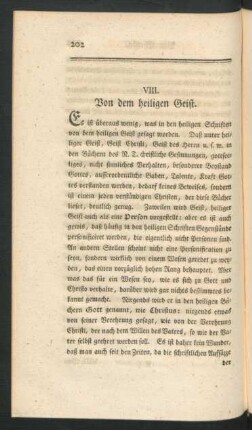 VIII. Von dem heiligen Geist.