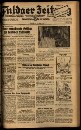 Ausgabe vom Montag, den 28. April 1941.