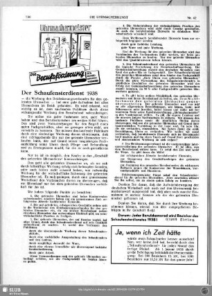 Der Schaufensterdienst 1938