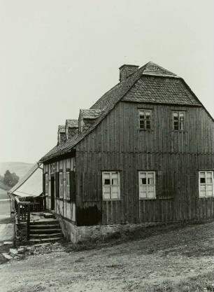Schneeberg, Grube Siebenschlehen, Pochwerk, Wäschesteigerhaus