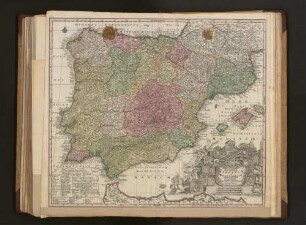 Novissima et accuratissima Regnorum Hispaniae et Portugalliae Mappa Geographica