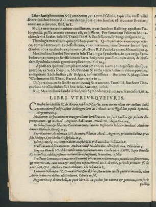 Libri Utriusque Iuris.
