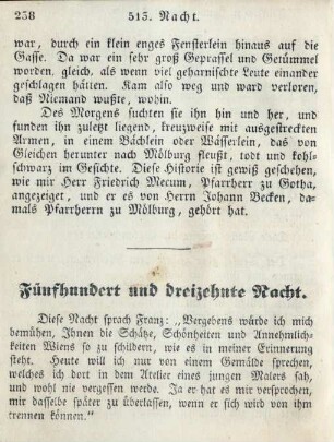 Fünfhundert und dreizehnte Nacht