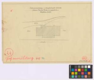 Johannisberg ([Landkreis Habelschwerdt]): Haus Franz Ricker. Haupthaus (Lageplan [Aufsicht]