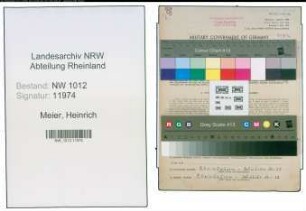 Entnazifizierung Heinrich Meier , geb. 24.10.1889 (Werkmeister)