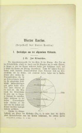 Vierter Kursus. (Lehrstoff der Unter-Tertia.)