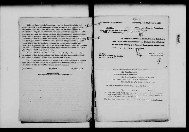 Sammlung von Gerichtsentscheidungen in Restitutionssachen von grundsätzlicher Bedeutung