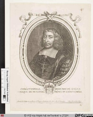 Bildnis Christoph Bernhard (von Galen), 1650-78 Fürstbischof von Münster