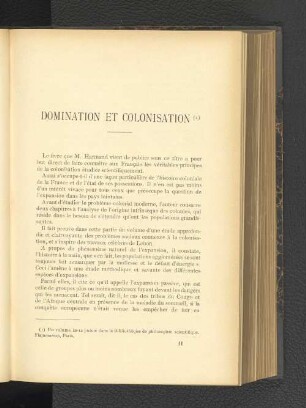 Domination Et Colonisation.