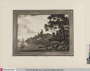 Benton Castle, Looking down the Reach to Milford Haven