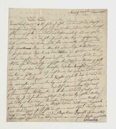 Brief von Joseph Heller an Michael Heller